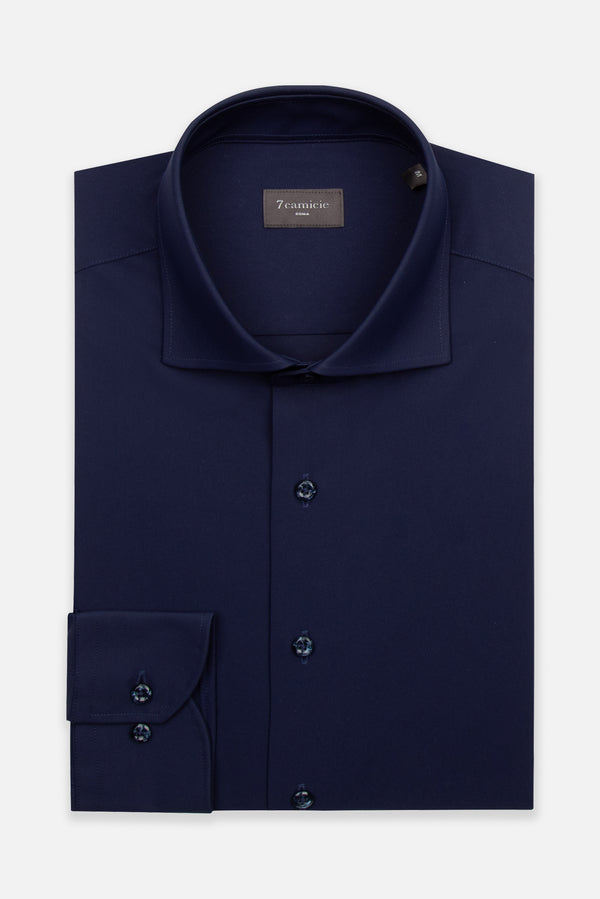 Essentials Tencel Man Shirt Blue