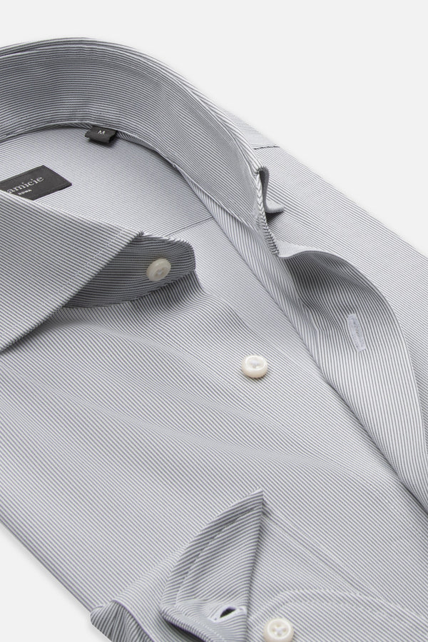 Essentials Tencel Man Shirt Black White