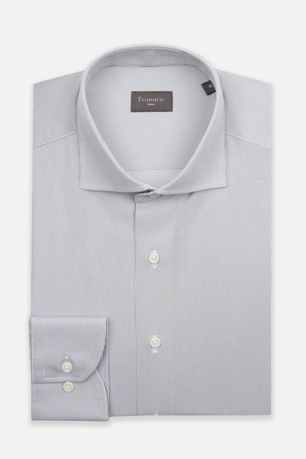 Essentials Tencel Man Shirt Black White