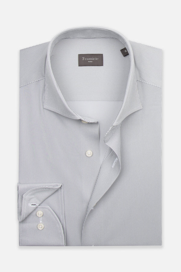 Essentials Tencel Man Shirt Black White