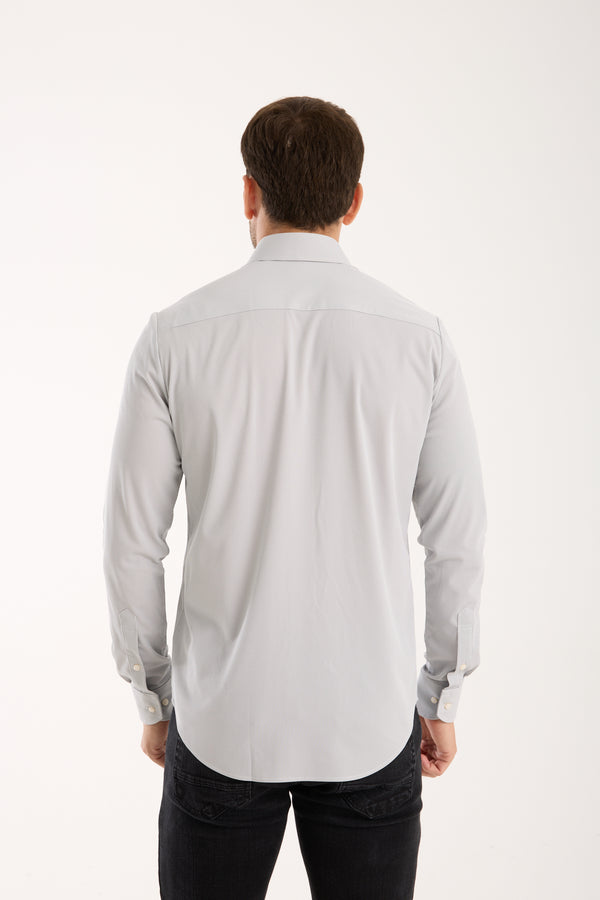Essentials Tencel Man Shirt Black White