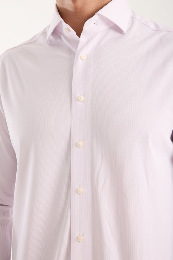 Essentials Tencel Man Shirt Pink White