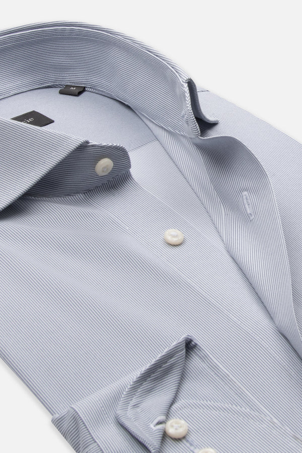 Essentials Tencel Man Shirt Blue White