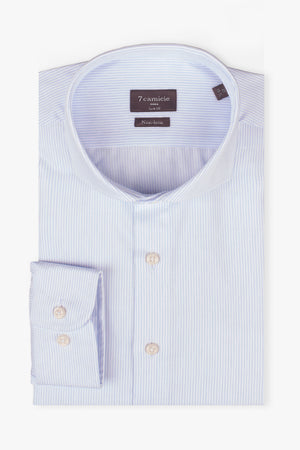 Firenze Essential Twill Man Shirt White Black Non Iron