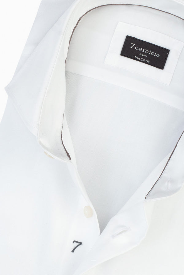 Marcello Essential Herren Hemd Popelin Weiss Buegelfreie