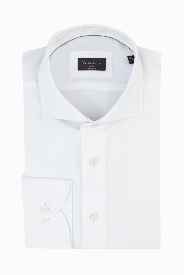 Marcello Essential Herren Hemd Popelin Weiss Buegelfreie