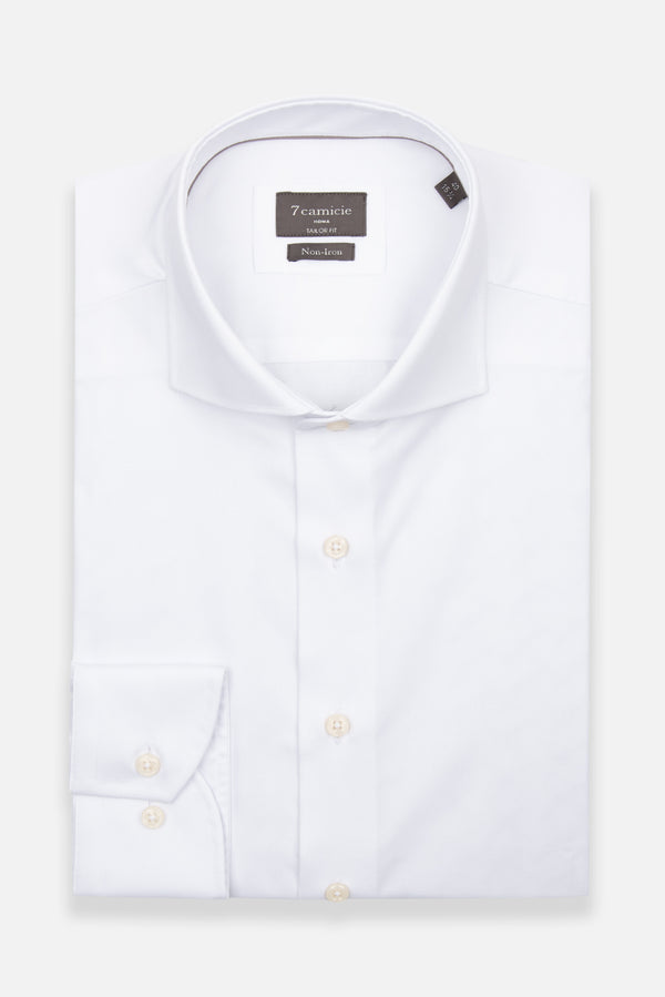 Camicia Uomo Marcello Essential Popelin Bianco No Stiro