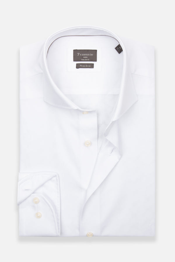 Camicia Uomo Marcello Essential Popelin Bianco No Stiro