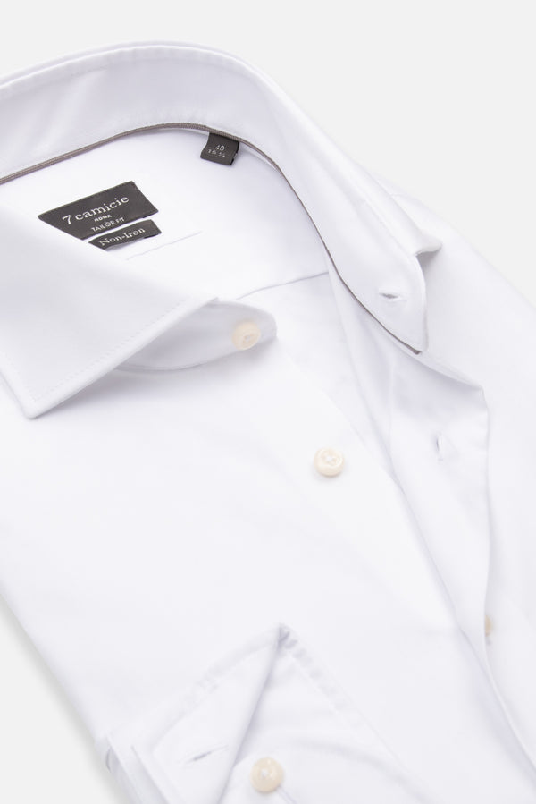 Camisa Hombre Marcello Essential Twill Blanco Sin plancha