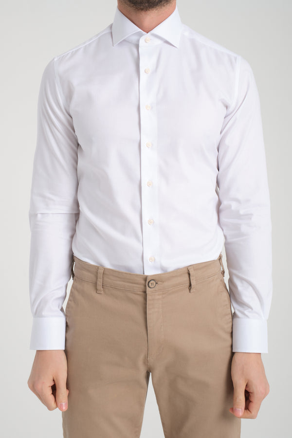 Marcello Essentials Twill Man Shirt White Non Iron