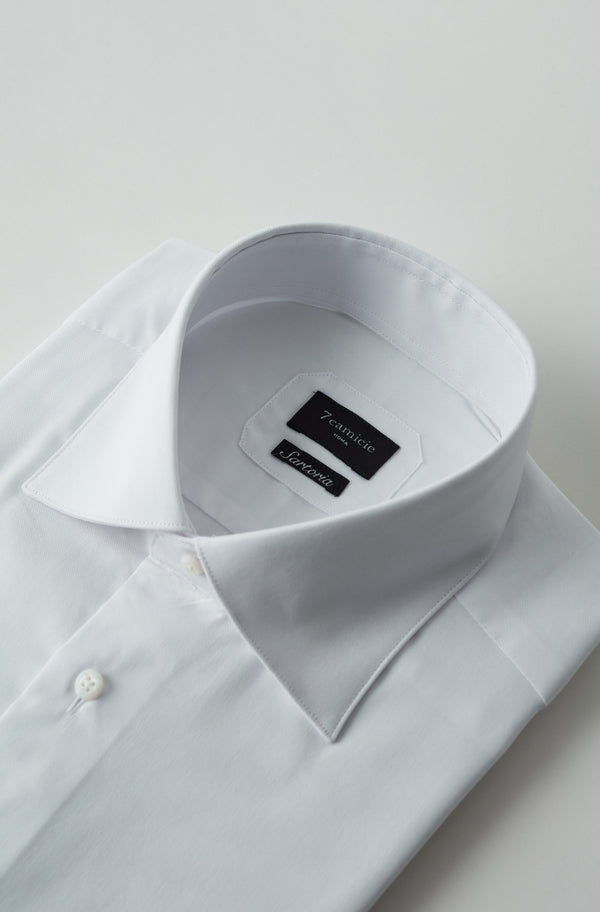 Camicia Uomo Cotone Premium Oxford Pinpoint Bianco