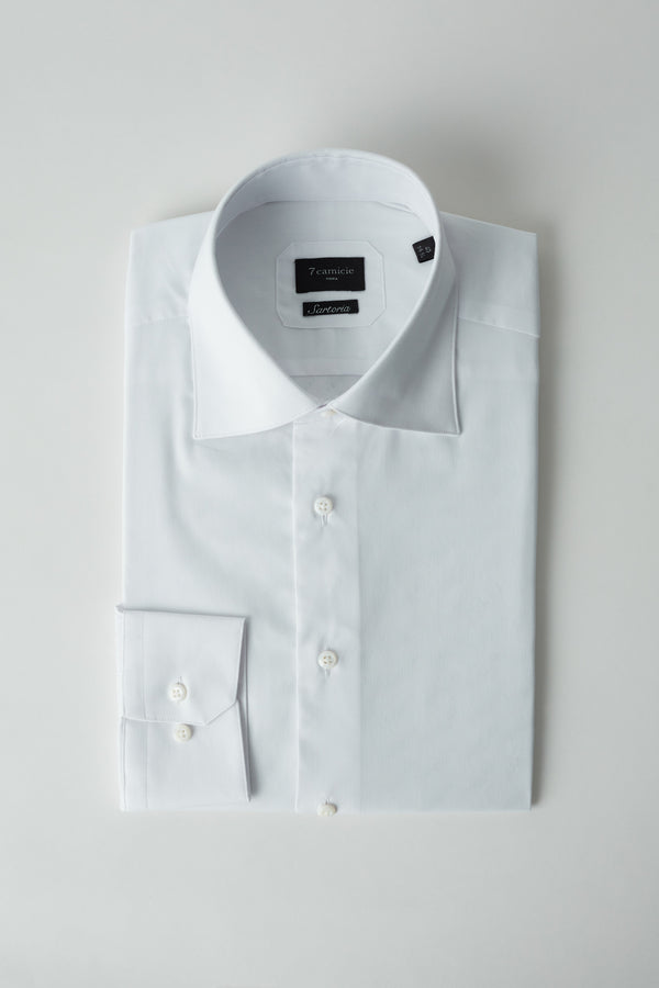 Herren Hemd Premium-Baumwolle Oxford Pinpoint  Weiss