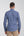 Poplin Stretch Man Shirt Navy Blue White