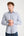 Firenze Sport Poplin Stretch Man Shirt White Light Blue