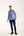 Firenze Sport Herren Hemd Poplin Stretch Blau Orange
