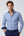 Firenze Sport Herren Hemd Popelin Weiss Blau