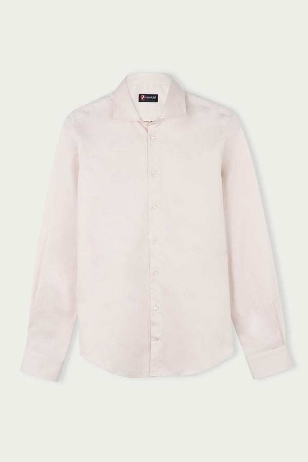 Camisa Hombre Firenze Essential Satin Blanco