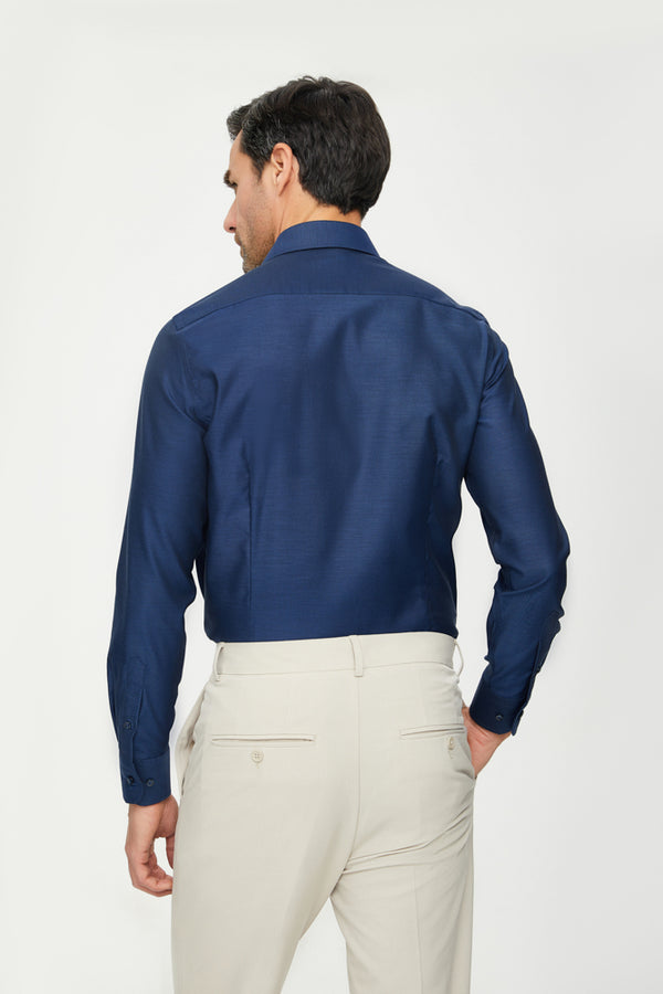 Firenze Essentials Twill Man Shirt Blue Non Iron