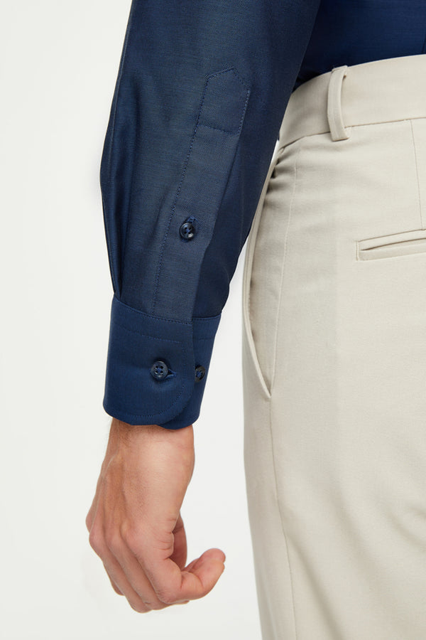 Firenze Essentials Twill Man Shirt Blue Non Iron