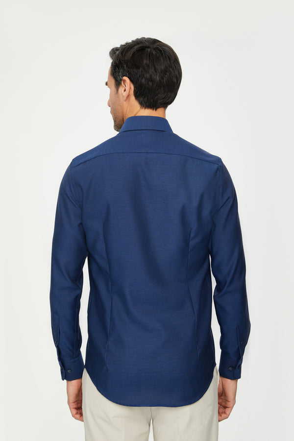 Firenze Essentials Twill Man Shirt Blue Non Iron