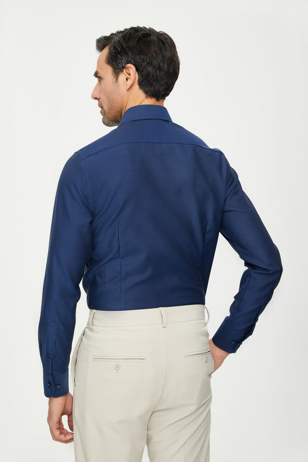 Firenze Essentials Twill Man Shirt Blue Non Iron