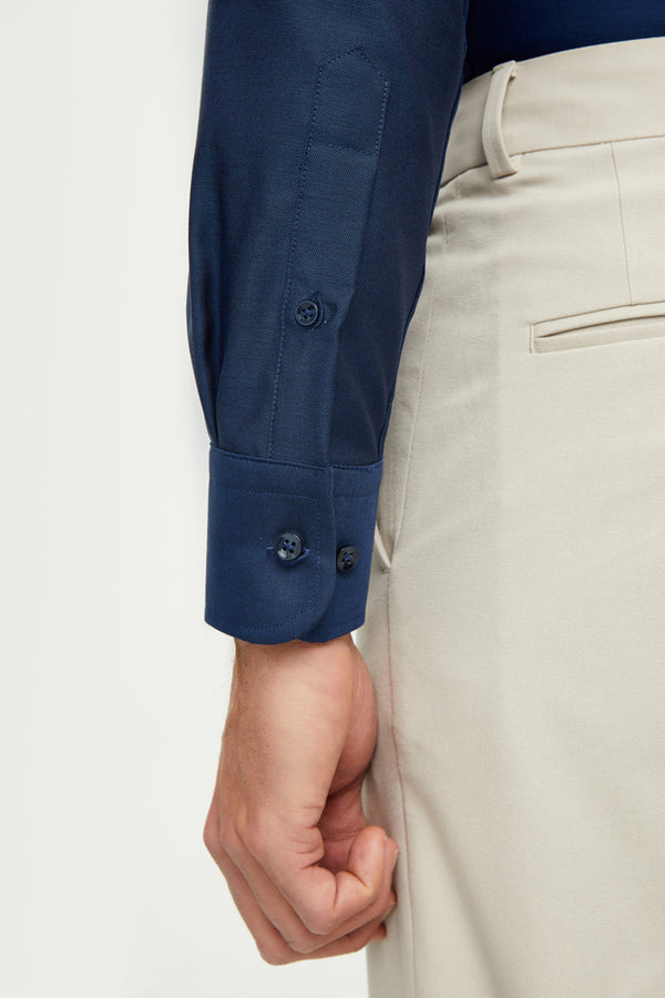 Firenze Essentials Twill Man Shirt Blue Non Iron