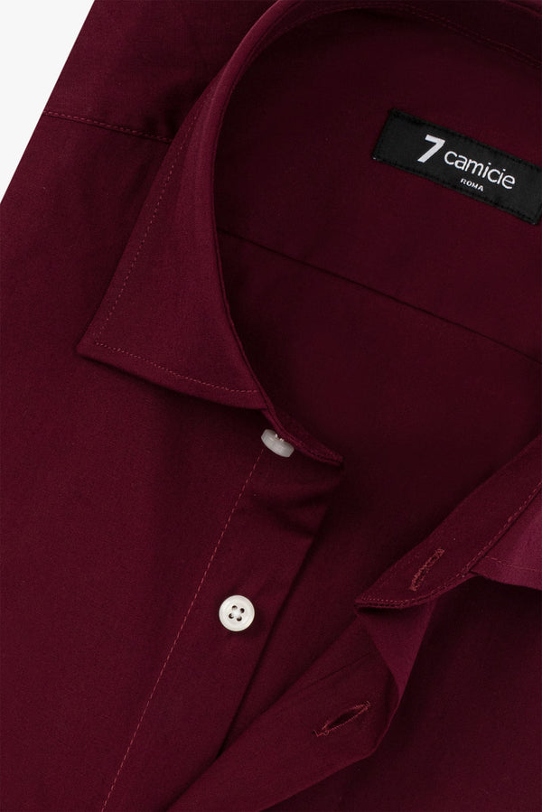 Firenze Essentials Poplin Stretch Man Shirt Red