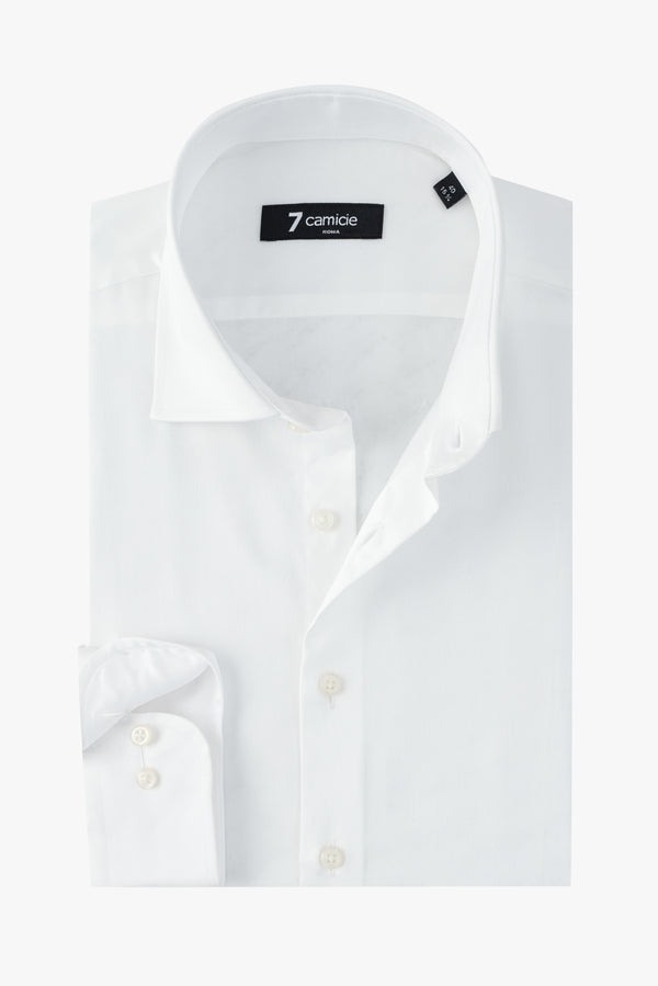 Firenze Essential Satin Man Shirt White