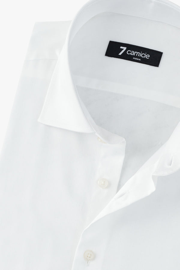Firenze Essential Satin Man Shirt White
