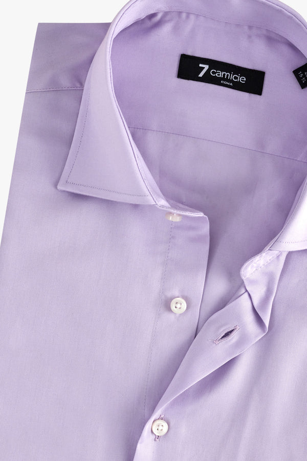 Chemise Homme Firenze Satin Lilas