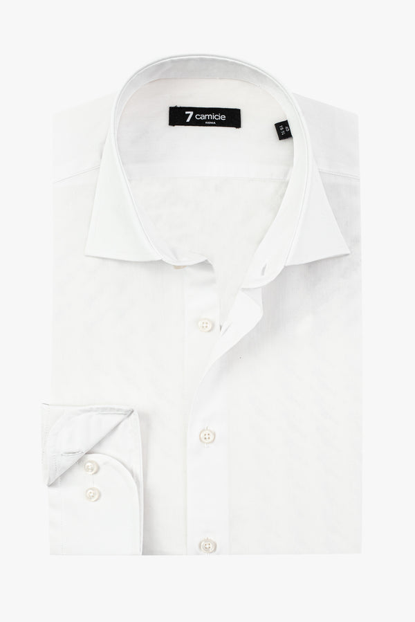 Chemise Homme Firenze Popelin Stretch Blanc