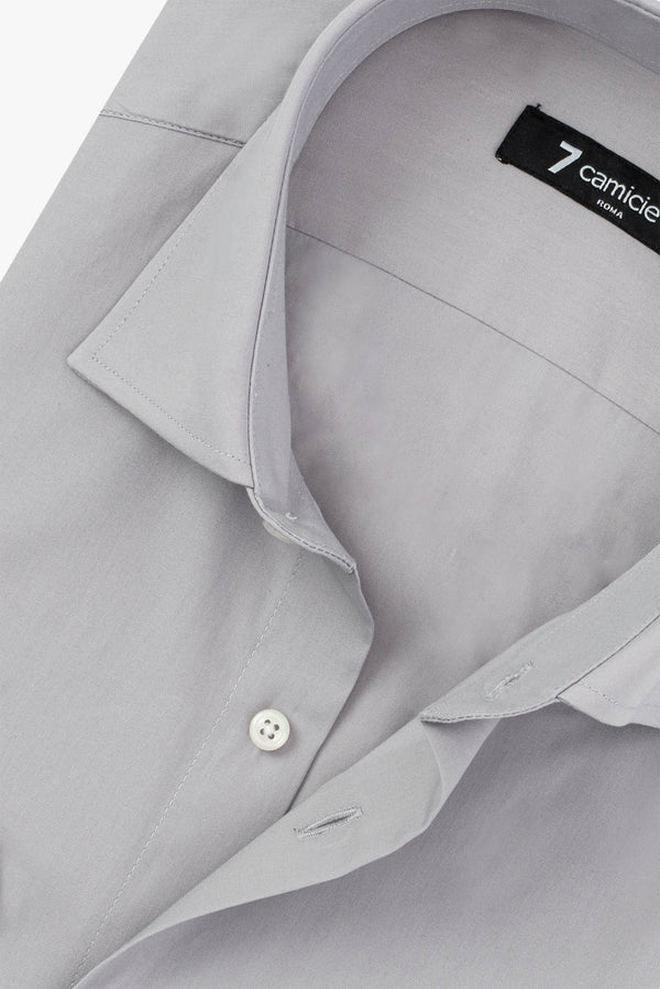 Camicia Uomo Firenze Popelin Stretch Grigio