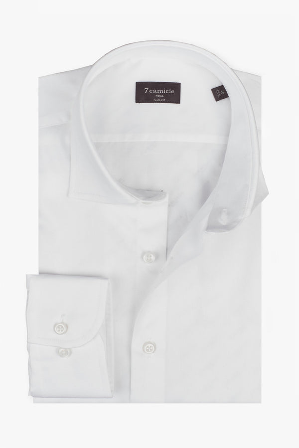 Camicia Uomo Firenze Essential Satin Bianco