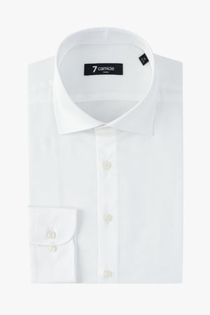 Camisa Hombre Firenze Essential Satin Blanco