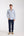Firenze Essential Herren Hemd Leinen Weiss Blau