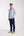 Firenze Essential Herren Hemd Leinen Weiss Blau