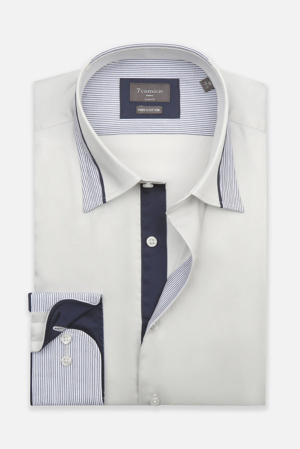 Sport Herren Hemd Satin Grau