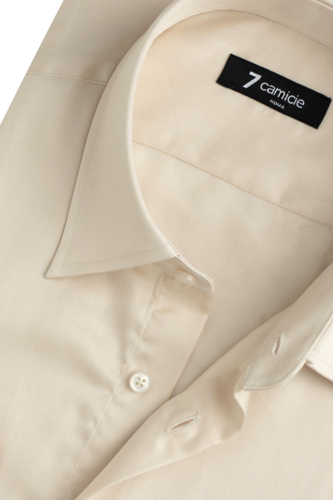 Men's Champagne Shirt Romeo Essential | Italian Slim Fit | 7camicie 7 Camicie Men's Champagne Shirt Romeo Essential | Italian Slim Fit | 7camicie 7 Camicie