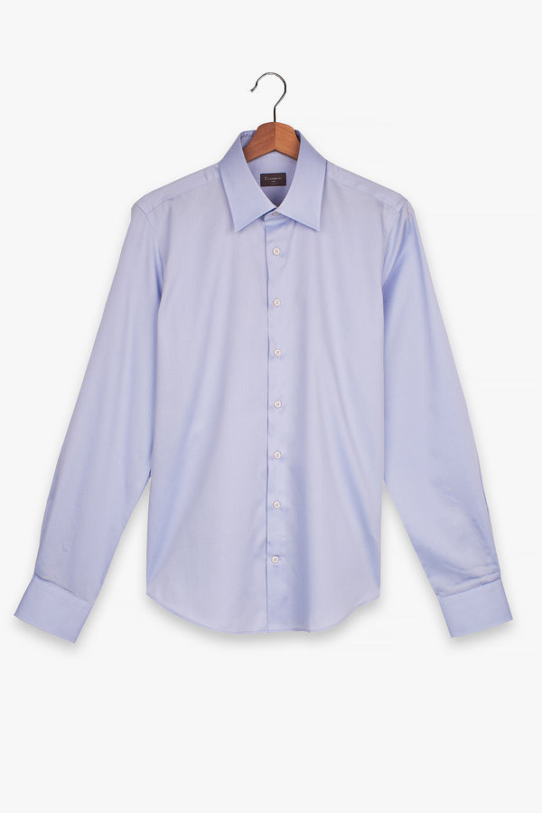 Romeo Essentials Satin Man Shirt Light Blue