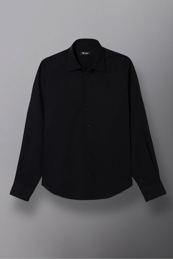 Romeo Essential Satin Man Shirt Black