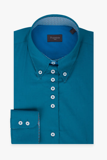 Silvia Iconic Poplin Stretch Women’s Shirt Green