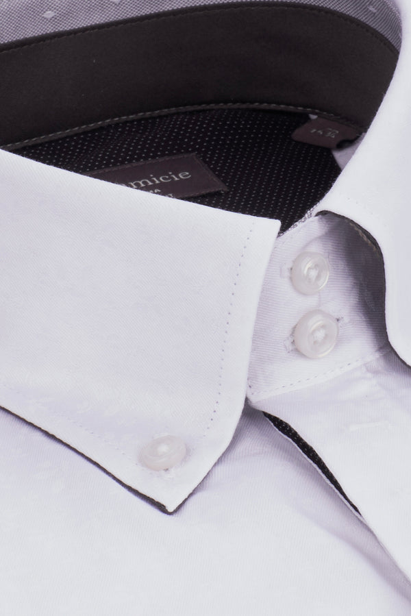 Roma Iconic Twill Man Shirt White White