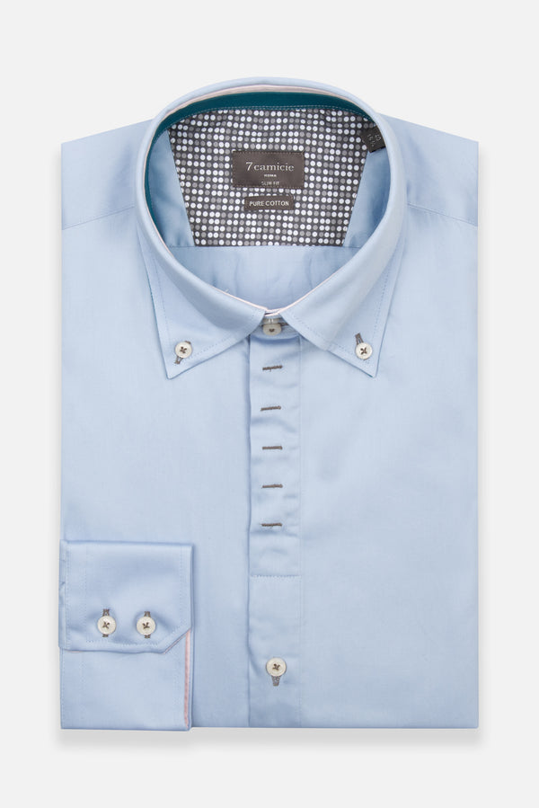 Camisa Hombre Roma Iconic Satin Gris