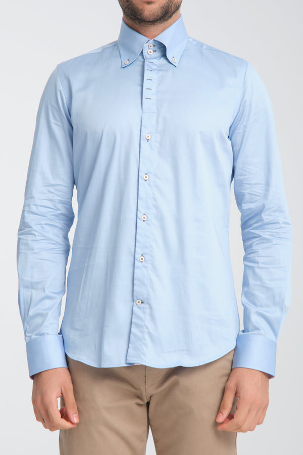 Camisa Hombre Roma Iconic Satin Gris