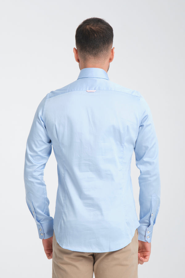 Camisa Hombre Roma Iconic Satin Gris