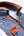 Camisa Hombre Roma Iconic Popelin Stretch Azul Naranja