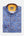 Camisa Hombre Roma Iconic Popelin Stretch Azul Naranja