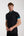 Roma Iconic Poplin Stretch Man Shirt Short Sleeve Black