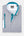 Camicia Uomo Manica Corta Roma Iconic Popelin Stretch Bianco Blu