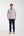 Camisa Hombre Manga corta Roma Iconic Popelin Stretch Blanco Azul